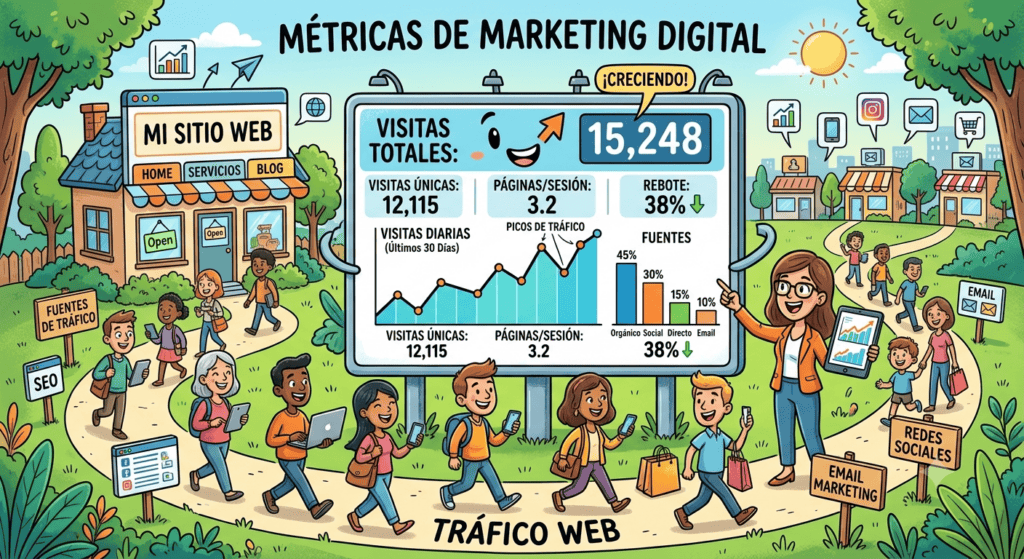 ALT: visitas página web