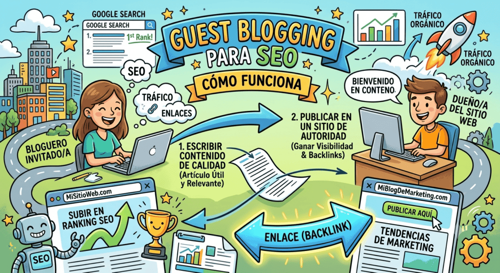 ALT: Guest blogging para SEO